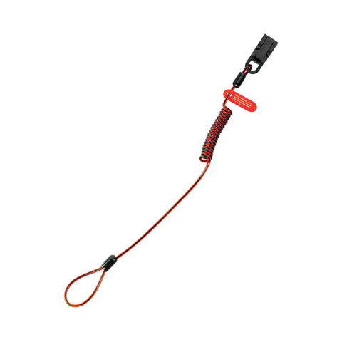 Coil Hard Hat Tether (Non-Conductive) - 0.5kg / 1.1lb Coil Hard Hat Tether (Non-Conductive) - 0.5kg / 1.1lb