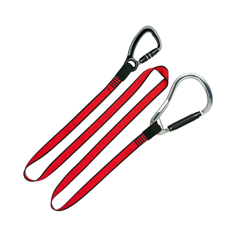 Webbing Tether Heavy-Duty Dual-Action Carabiner - 36.3kg / 80lb Webbing Tether Heavy-Duty Dual-Action Carabiner - 36.3kg / 80lb
