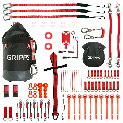 40-Tool Tether Kit with Bull Bag and Bolt-Safe Pouch 40-Tool Tether Kit with Bull Bag and Bolt-Safe Pouch
