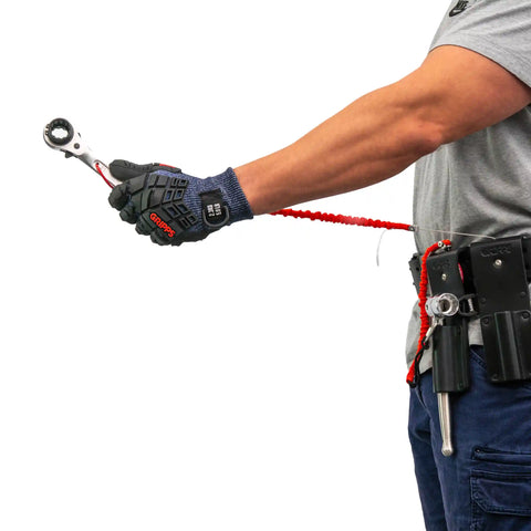 Leather Retractable Scaffold Ratchet Holster