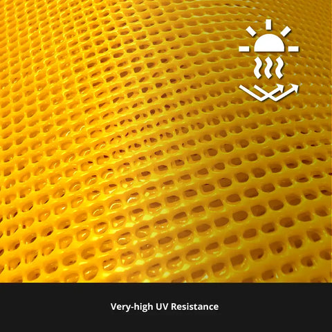 GrippGrid Yellow FR Grid Mesh Matting 27 m x 1.5 m / 90 ft x 5 ft