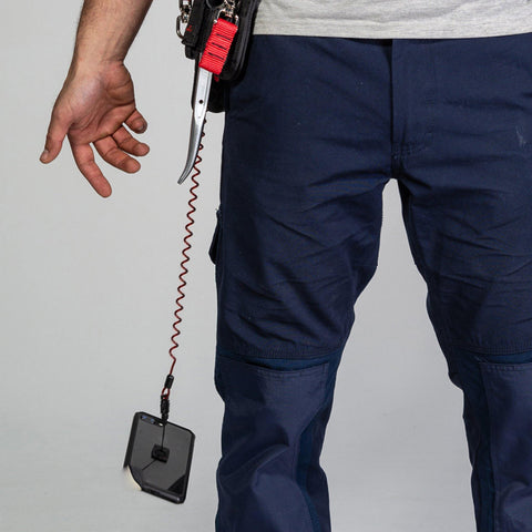Coil E-Tether With Poly Clamp (Non-Conductive) - GRIPPS Global